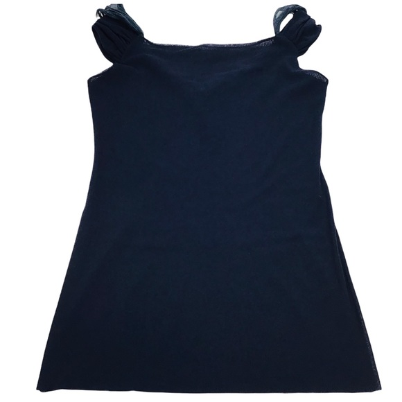 D. Exterior - Italian Made Sleeveless Top with Twisted Raffia Neckline - XL - Picture 9 of 13